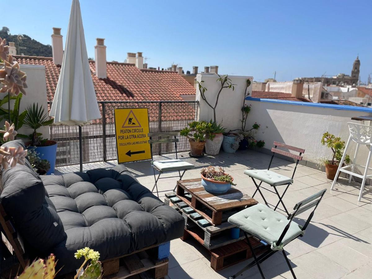 Charming Home With Private Terrace,Heart Of Малага Экстерьер фото