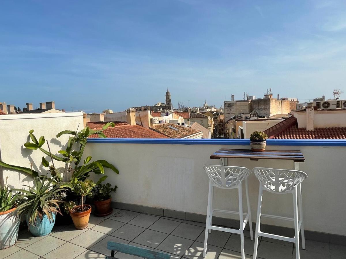 Charming Home With Private Terrace,Heart Of Малага Экстерьер фото